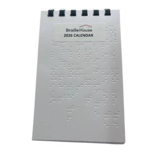 Photograph of a spiral bound calendar